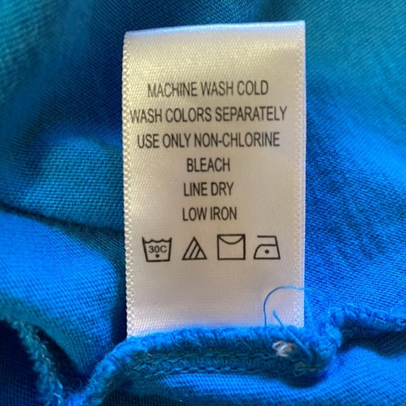 EUC Woman Within Ruffled Tank Top in Ocean Blue, Size 26/28 - Picture 7 of 7